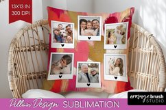 Valentines Day Photo Pillow PNG - Heart Picture Frame Pillow Product Image 1