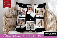 Valentines Day Photo Pillow PNG - Heart Picture Frame Pillow Product Image 1