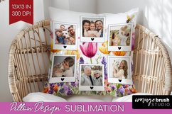 Wildflowers Photo Pillow PNG - Floral Picture Frame Pillow Product Image 1