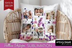 Wildflowers Photo Pillow PNG - Floral Picture Frame Pillow Product Image 1