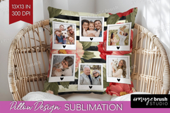 Floral Photo Pillow PNG - Peony Flower Picture Frame Pillow Product Image 1
