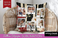 Floral Photo Pillow PNG - Peony Flower Picture Frame Pillow Product Image 1