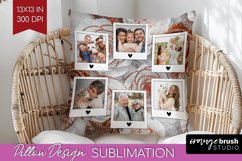 Rose Photo Pillow PNG - Floral Picture Frame Pillow Cover Product Image 1