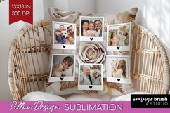 Rose Photo Pillow PNG - Floral Picture Frame Pillow Cover Product Image 1
