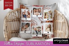 Rose Photo Pillow PNG - Floral Picture Frame Pillow Cover Product Image 1