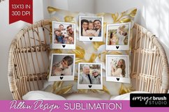 Rose Photo Pillow PNG - Floral Picture Frame Pillow Cover Product Image 1