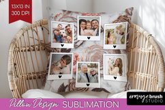Rose Photo Pillow PNG - Floral Picture Frame Pillow Cover Product Image 1