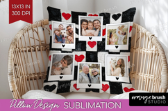 Heart Pattern Photo Pillow PNG - Valentines Day Picture Product Image 1