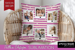 Heart Pattern Photo Pillow PNG - Valentines Day Picture Product Image 1