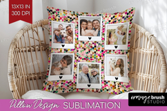 Heart Pattern Photo Pillow PNG - Valentines Day Picture Product Image 1