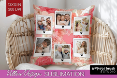 Heart Pattern Photo Pillow PNG - Valentines Day Picture Product Image 1