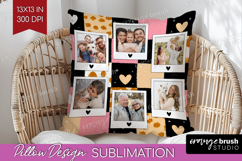 Heart Pattern Photo Pillow PNG - Valentines Day Picture Product Image 1