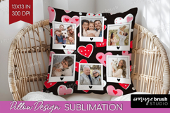 Heart Pattern Photo Pillow PNG - Valentines Day Picture Product Image 1