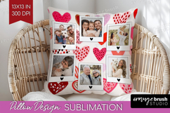 Heart Pattern Photo Pillow PNG - Valentines Day Picture Product Image 1