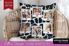 Leopard Print Photo Pillow PNG - Animal Pattern Picture Product Image 1