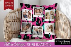 Leopard Print Photo Pillow PNG - Animal Pattern Picture Product Image 1