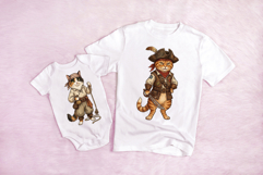 5 Pirate Cat Kitten Illustrations PNG Clipart Product Image 4