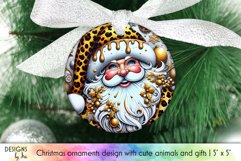 Santa Claus Ornament Bundle, Christmas Ornament Sublimation Product Image 10
