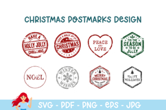 Christmas postmark, mail delivery stamps Product Image 1