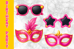Birthday Accessories Clipart Bundle, Birthday Party Elements Product Image 6
