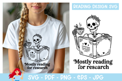 Mostly reading for research SVG, Reading SVG Product Image 1