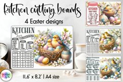 Kitchen Conversion Cutting Board, Easter Farmhouse Design Product Image 1