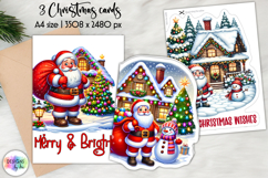 Funny Christmas Card Design Bundle, Printable A4 Holiday Product Image 8