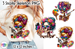 Funny Snarky Skeleton Clipart, Sarcastic Skeleton Clipart Product Image 1