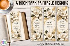 Magnolia Pearl Book Lover Printable Bookmark Designs Product Image 1