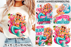 Sassy Summer Mermaid Sublimation, Beach Quotes PNG, Party Product Image 1