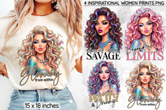 Inspirational Mermaid Sublimation, Empowering Fashion Print Product Image 1