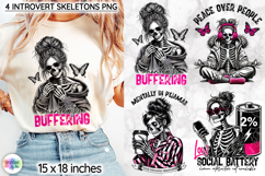 Snarky Skeleton Sublimation Bundle, Coffee Lover Quotes Product Image 2