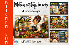 Funny Sarcastic Kitchen Cutting Board Design Collection Product Image 6