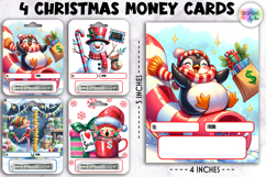 Christmas Money Cards, Printable Gift Card Holders Product Image 1