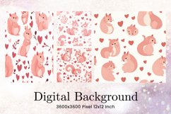Squirrel Background Wallpaper Digital Paper Product Image 1