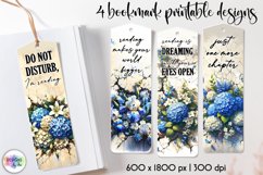 Cracked Wall with Flowers Bookmarks, Spring Flowers PNG Product Image 1