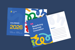 Modern Fintech Desk Calendar 2026 Product Image 5