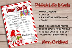 Letter To Santa Design | A4 Printable Santa Letter Product Image 2
