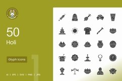 Holi Glyph Icons Product Image 1