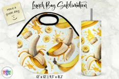 Lunch Bag Sublimation | Fruits and Berries Lunch Bag Print Product Image 1