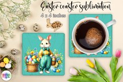Easter Bunny Square Coaster Bundle | Vintage Easter Coaster Product Image 8