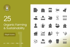 Organic Farming &amp; Sustainability Icons Product Image 1