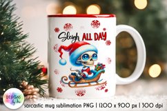 Funny Christmas Mug Designs Bundle, Funny Skeleton Santa PNG Product Image 7