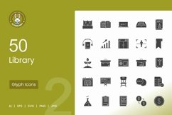 Library Glyph Icons Product Image 1