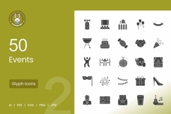 Events Glyph Icons Product Image 1