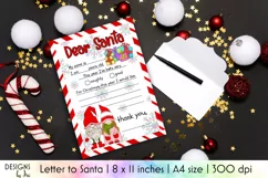 Letter To Santa Design | A4 Printable Santa Letter Product Image 1