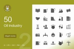 Oil Industry Glyph Icons Product Image 1