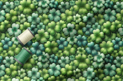 St Patrick Seamless Patterns, Shamrocks and Brushstroke Product Image 2