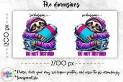 Sarcastic Animals Mug Wrap Sublimation, Cartoon Animals PNG Product Image 2