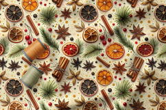Christmas Seamless Patterns, Holiday Digital Paper Product Image 3
